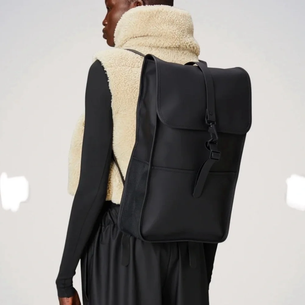 NWT Rains waterproof backpack in black